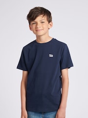 Lee Blue Boys Badge 100% Cotton T-Shirt - Image 1 of 6