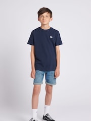 Lee Blue Boys Badge 100% Cotton T-Shirt - Image 2 of 6