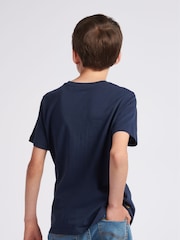 Lee Blue Boys Badge 100% Cotton T-Shirt - Image 3 of 6