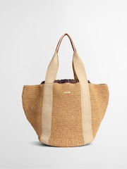 Barbour® Natural Lily Raffia Woven Beach Tote Bag - Image 1 of 8