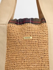 Barbour® Natural Lily Raffia Woven Beach Tote Bag - Image 4 of 8