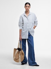 Barbour® Natural Lily Raffia Woven Beach Tote Bag - Image 5 of 8