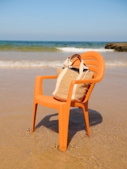 Barbour® Natural Lily Raffia Woven Beach Tote Bag - Image 8 of 8