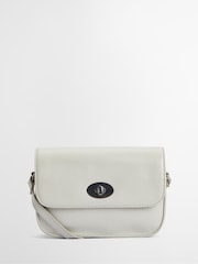 Barbour® White Isla Leather Cross-Body 100% Cotton Bag - Image 1 of 5