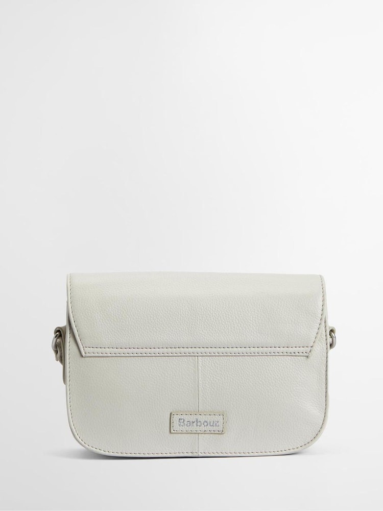 Barbour® White Isla Leather Cross-Body 100% Cotton Bag - Image 2 of 5 Barbour® White Isla Leather Cross-Body 100% Cotton Bag - Image 2 of 5