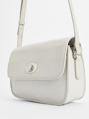 Barbour® White Isla Leather Cross-Body 100% Cotton Bag - Image 3 of 5