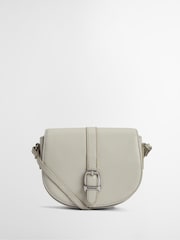 Barbour® White Laire Leather Saddle 100% Cotton Bag - Image 1 of 9