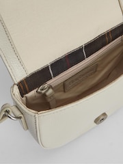 Barbour® White Laire Leather Saddle 100% Cotton Bag - Image 2 of 9