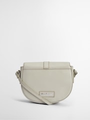 Barbour® White Laire Leather Saddle 100% Cotton Bag - Image 3 of 9
