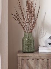 Green Ceramic Reative Glaze Vase - Image 1 of 4
