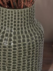 Green Ceramic Reative Glaze Vase - Image 2 of 4