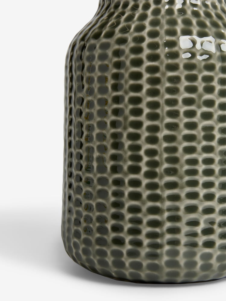 Green Ceramic Reative Glaze Vase - Image 4 of 4