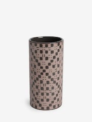 Vaso quadriculado de cerâmica - Imagem 4 de 6