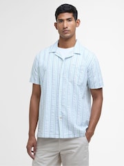 Barbour® Green 100% Cotton Beechcroft Striped Regular Fit Shirt - Image 1 of 9