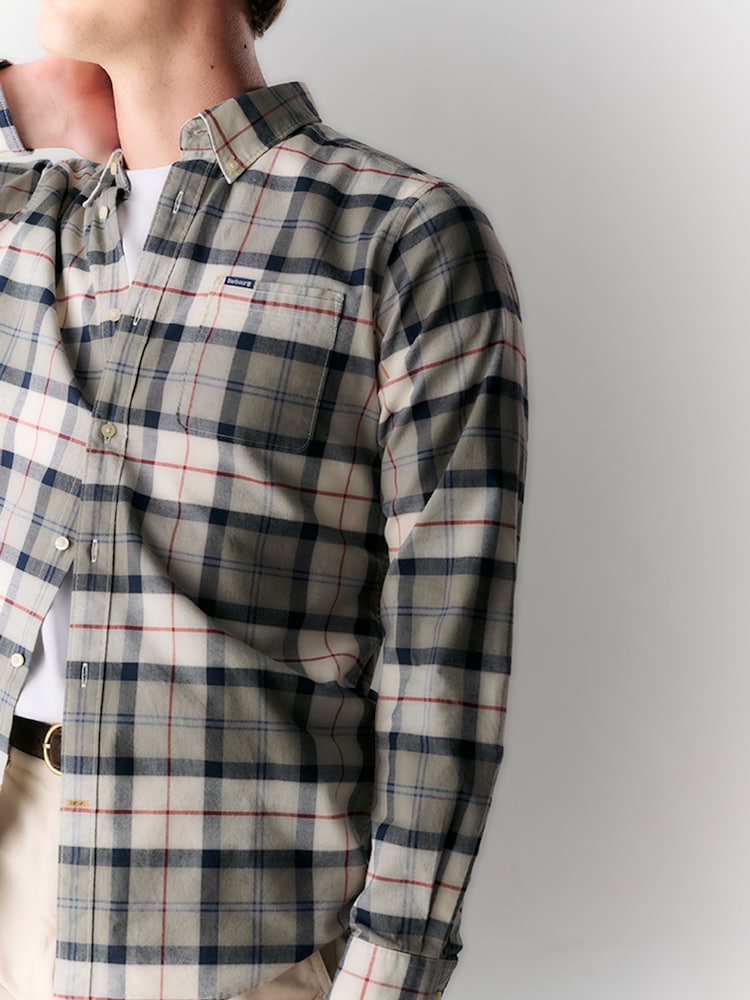 Barbour® Brown Lewis Tailored Shirt - Image 2 of 8