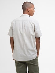 Barbour® Natural Nelson Linen Blend Short Sleeve Shirt - Image 2 of 5