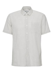 Barbour® Natural Nelson Linen Blend Short Sleeve Shirt - Image 5 of 5