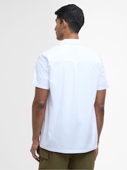Barbour® White Irvine Textured Regular Fit Shirt - Image 2 of 3