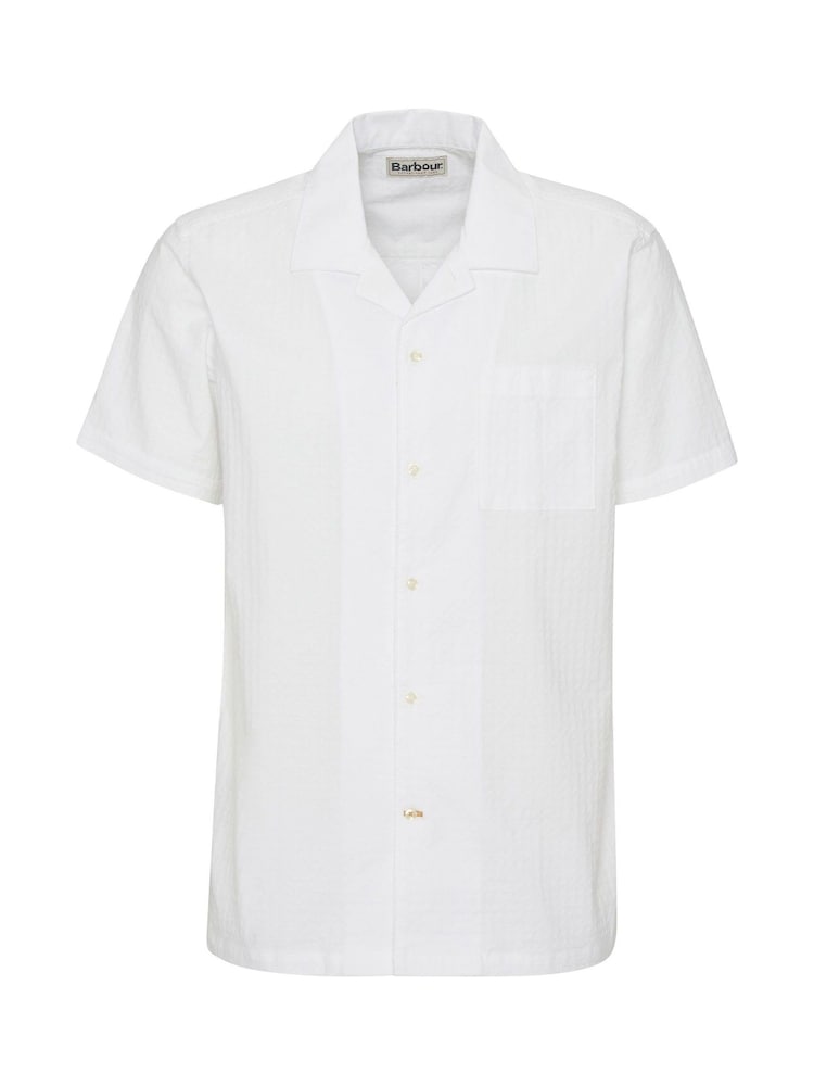 Barbour® White Irvine Textured Regular Fit Shirt - Image 3 of 3 Barbour® White Irvine Textured Regular Fit Shirt - Image 3 of 3