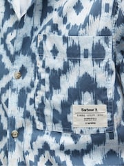 Barbour® Blue 100% Cotton Homelane Printed Relaxed Fit Shirt - Image 5 of 5