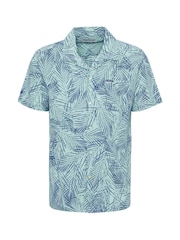 Barbour® Green 100% Cotton Falmouth Printed Simmer Fit Shirt - Image 5 of 5