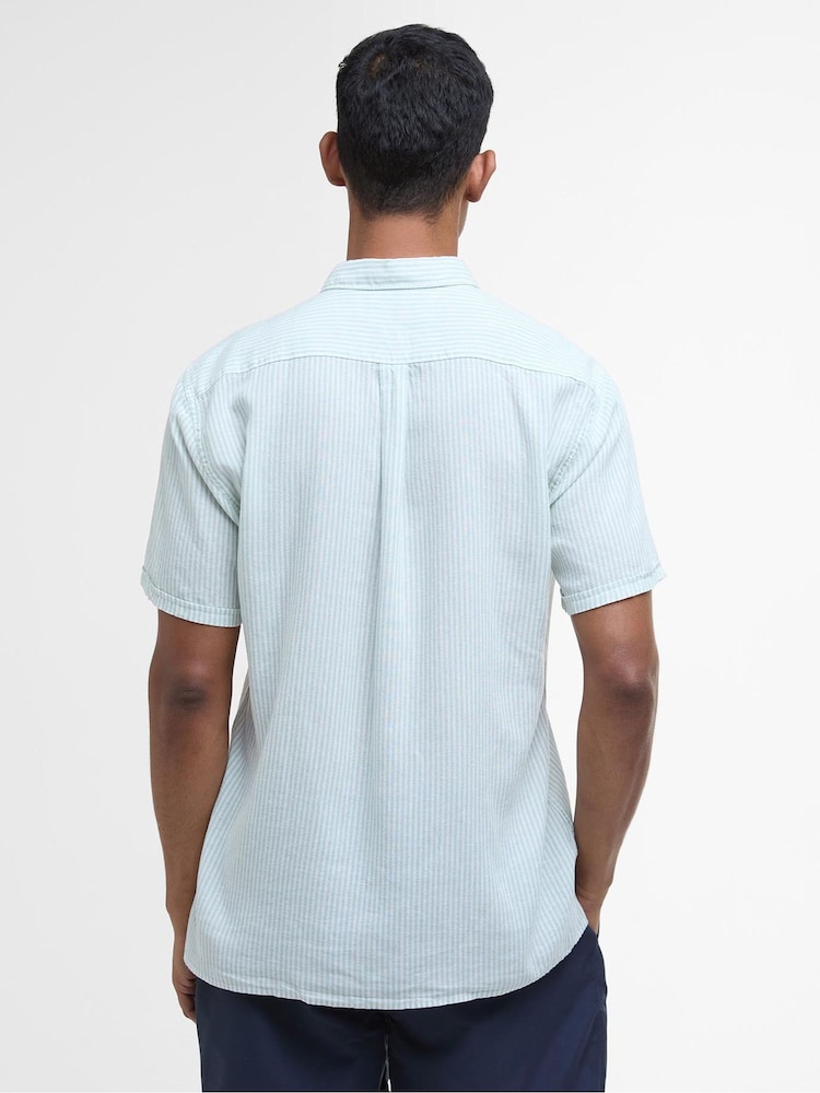 Barbour® Green Deerpark Striped Dummer Fit Shirt - Image 2 of 5