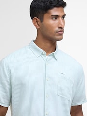 Barbour® Green Deerpark Striped Dummer Fit Shirt - Image 3 of 5