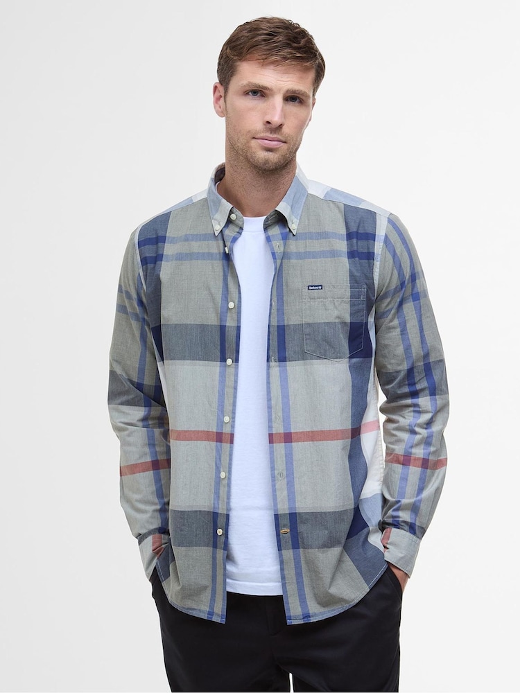 Barbour® Brown 100% Cotton Harris Tailored Shirt - Image 2 of 5