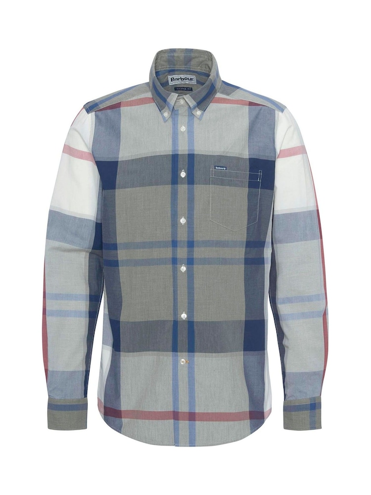Barbour® Brown 100% Cotton Harris Tailored Shirt - Image 5 of 5