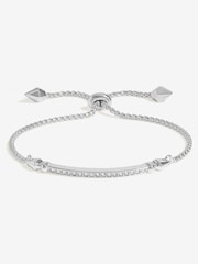 Jon Richard Silver Tone Cubic Zirconia Toggle Bracelet - Image 3 of 3