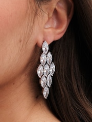 Jon Richard Silver Tone Statement Cubic Zirconia Earrings - Image 2 of 4