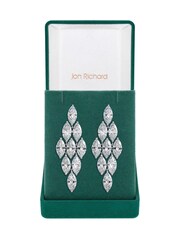 Jon Richard Silver Tone Statement Cubic Zirconia Earrings - Image 3 of 4