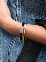 Jon Richard Gold Tone Enamel Bangle - Image 1 of 4
