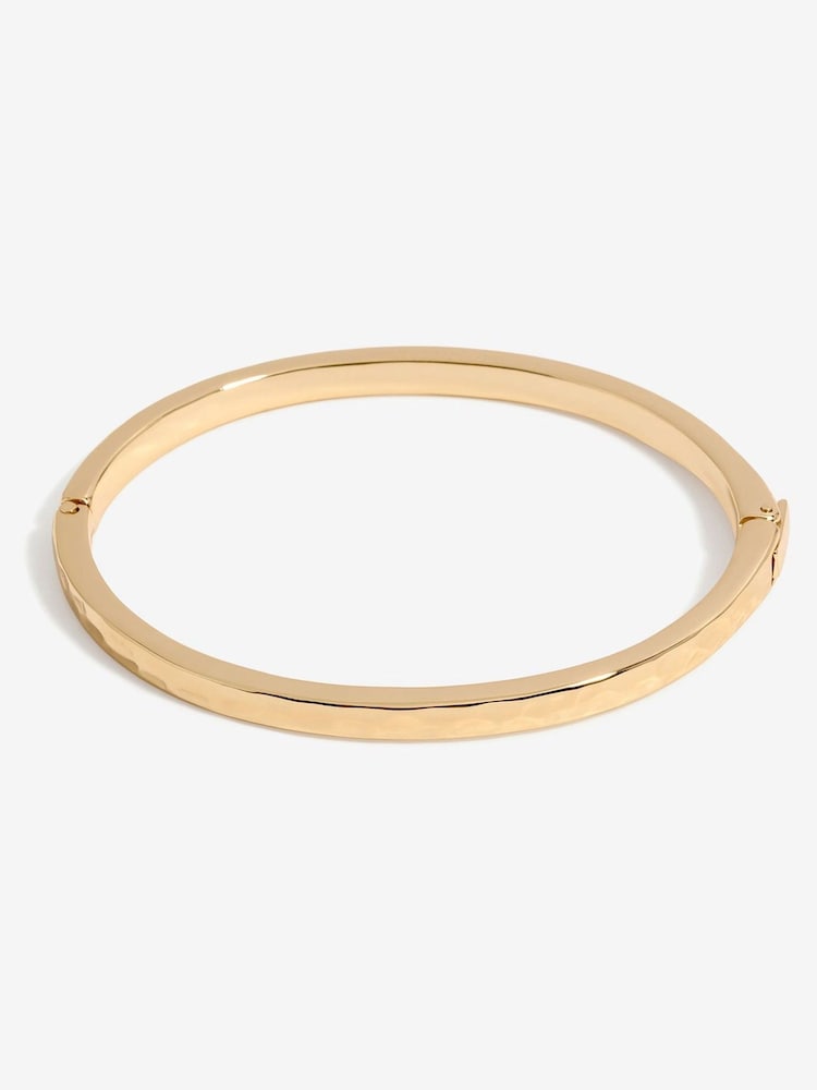 Jon Richard Gold Tone Polished Molten Bangle - Image 1 of 4