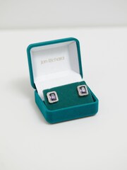 Jon Richard Silver Tone Amethyst Perfume Bottle Stud Earrings - Image 3 of 4