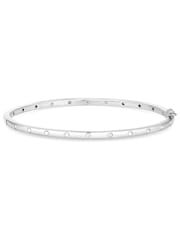 Jon Richard Silver Tone Fine Crystal Bangle - Image 1 of 3