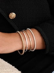 Jon Richard Silver Tone Fine Crystal Bangle - Image 3 of 3