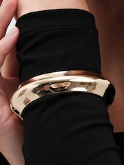Jon Richard Gold Tone Dome Bangle - Image 2 of 3