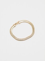 Jon Richard Gold Tone Omega Chain Bracelet - Image 2 of 3