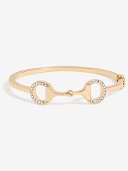 Jon Richard Gold Tone Snaffle Bangle - Image 1 of 3