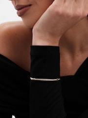 Jon Richard Gold Tone Cubic Zirconia Toggle Bracelet - Image 2 of 3