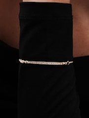 Jon Richard Gold Tone Cubic Zirconia Toggle Bracelet - Image 3 of 3