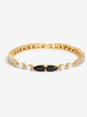 Jon Richard Gold Tone Jet Pear Drop Bracelet - Image 2 of 3