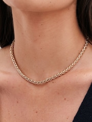 Jon Richard Gold Tone Entwined Chain Necklace - Image 3 of 3