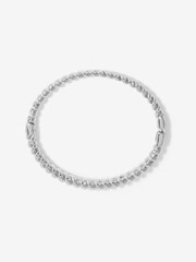 Jon Richard Silver Tone Polished Twist Bangle - Image 1 of 2