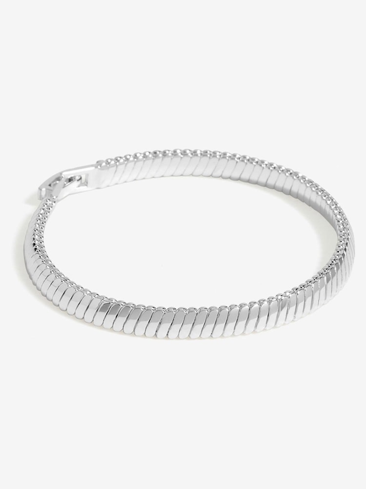 Jon Richard Silver Tone Omega Chain Bracelet - Image 1 of 3