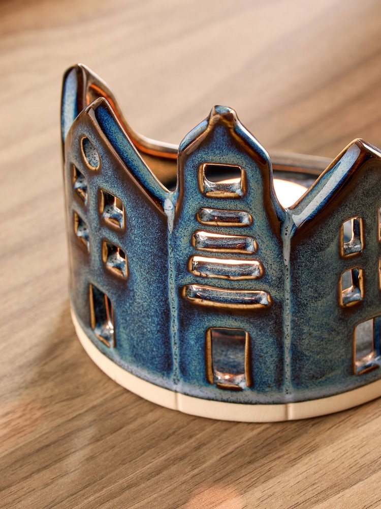 Ceramic House Scene Tea Light Holder - Image 2 of 5