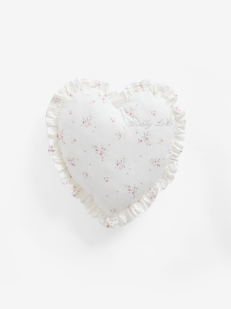Shabby Chic by Rachel Ashwell® Ruffle Heart Shabby Love Cushion - Image 2 of 4