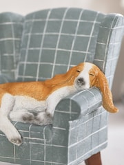 Brown/White Basset Hound Chair Ornament - Image 5 of 5