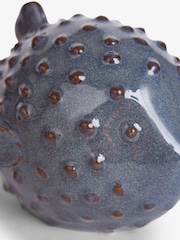 Blue Ceramic Puffer Fish Ornament - Image 7 of 7